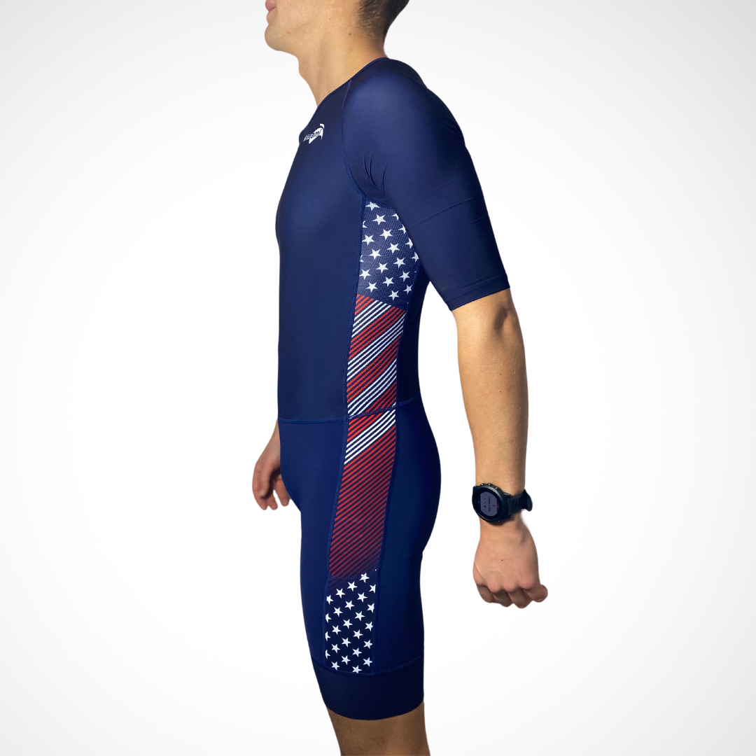 usa triathlon - triathlete swim bike run speedsuit aero kiwami sports