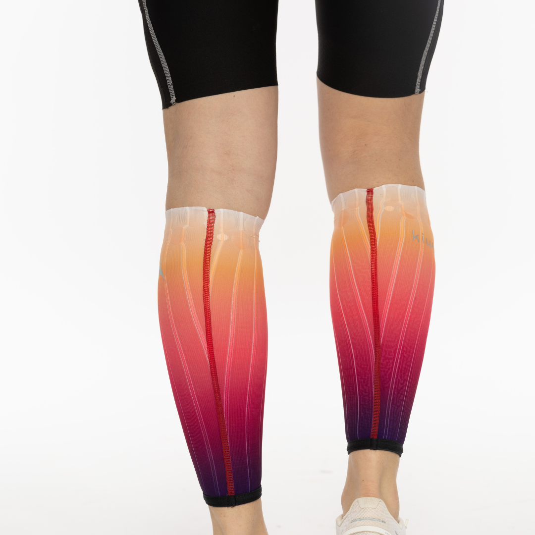 The Elite Aero Calf Sleeves – Fastest Aero Sleeves to Reduce Drag & Save Watts in Triathlon Cycling