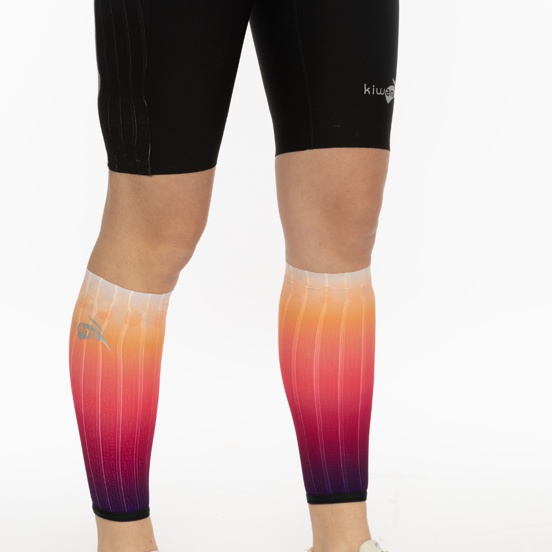 The Elite Aero Calf Sleeves – Fastest Aero Sleeves to Reduce Drag & Save Watts in Triathlon Cycling