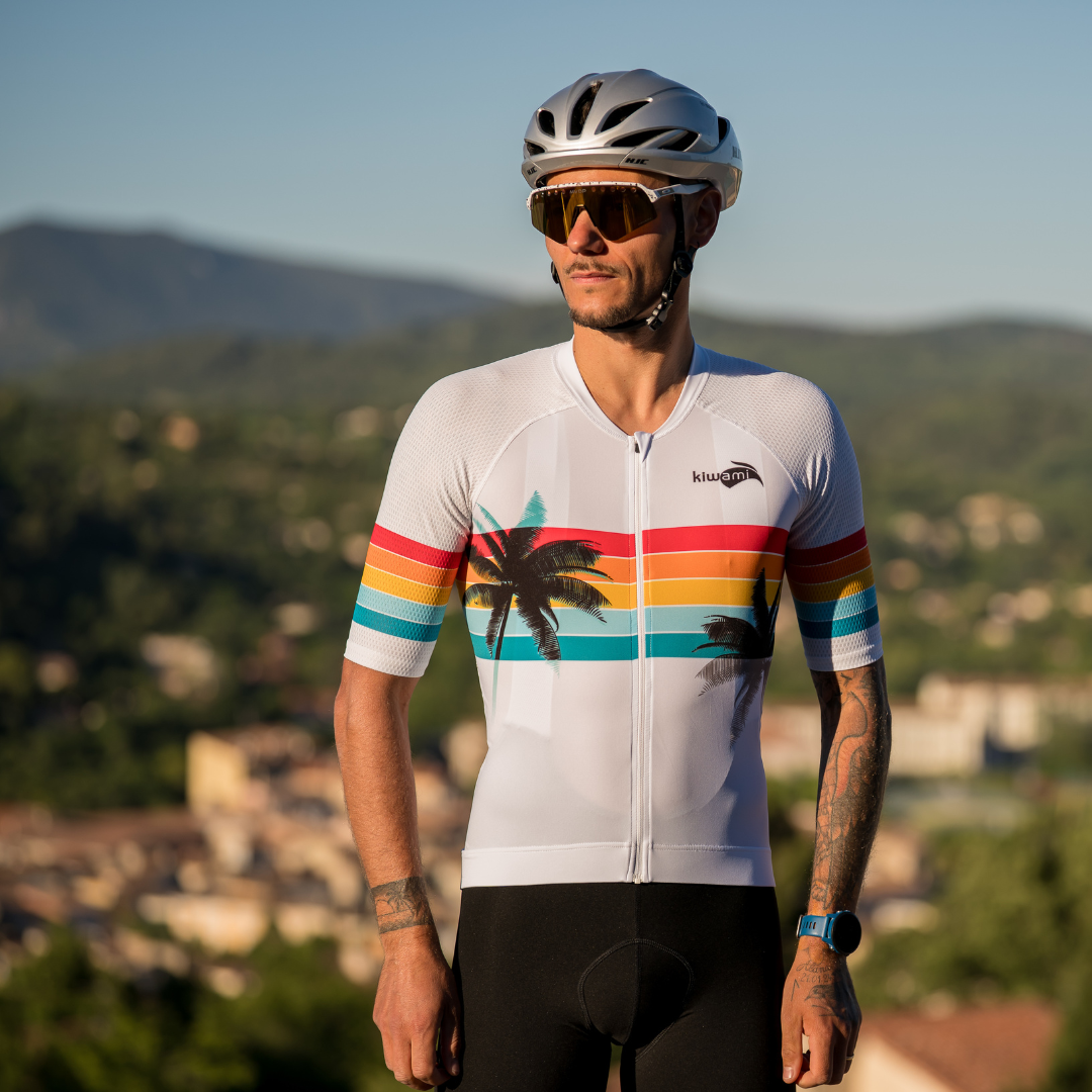SPANDELLES CYCLING JERSEY MALIBU WHITE