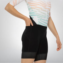 Load image into Gallery viewer, Women’s triathlon suit with sleeves – compression fit for maximum performance