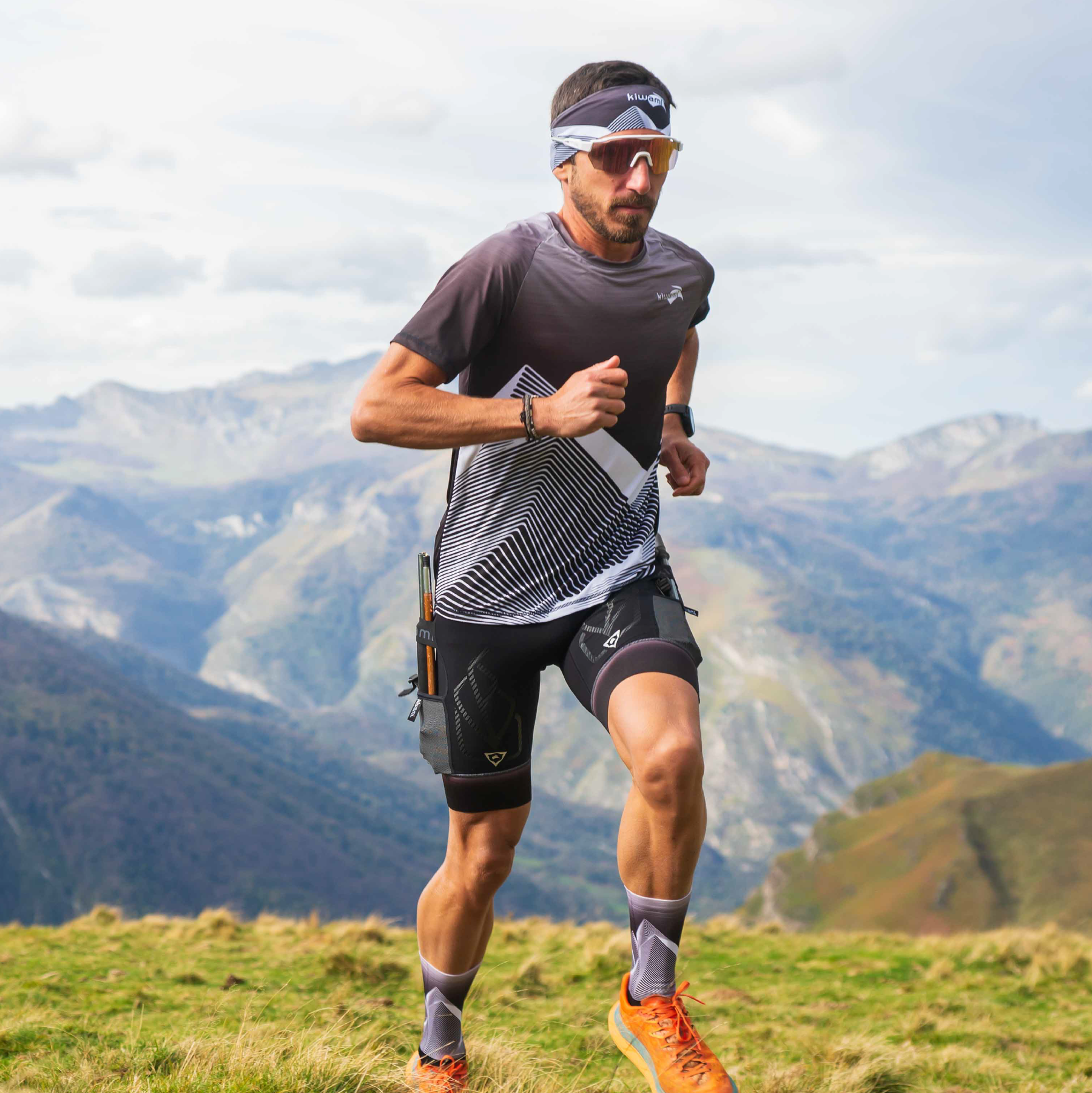 Men's running t-shirt Granite