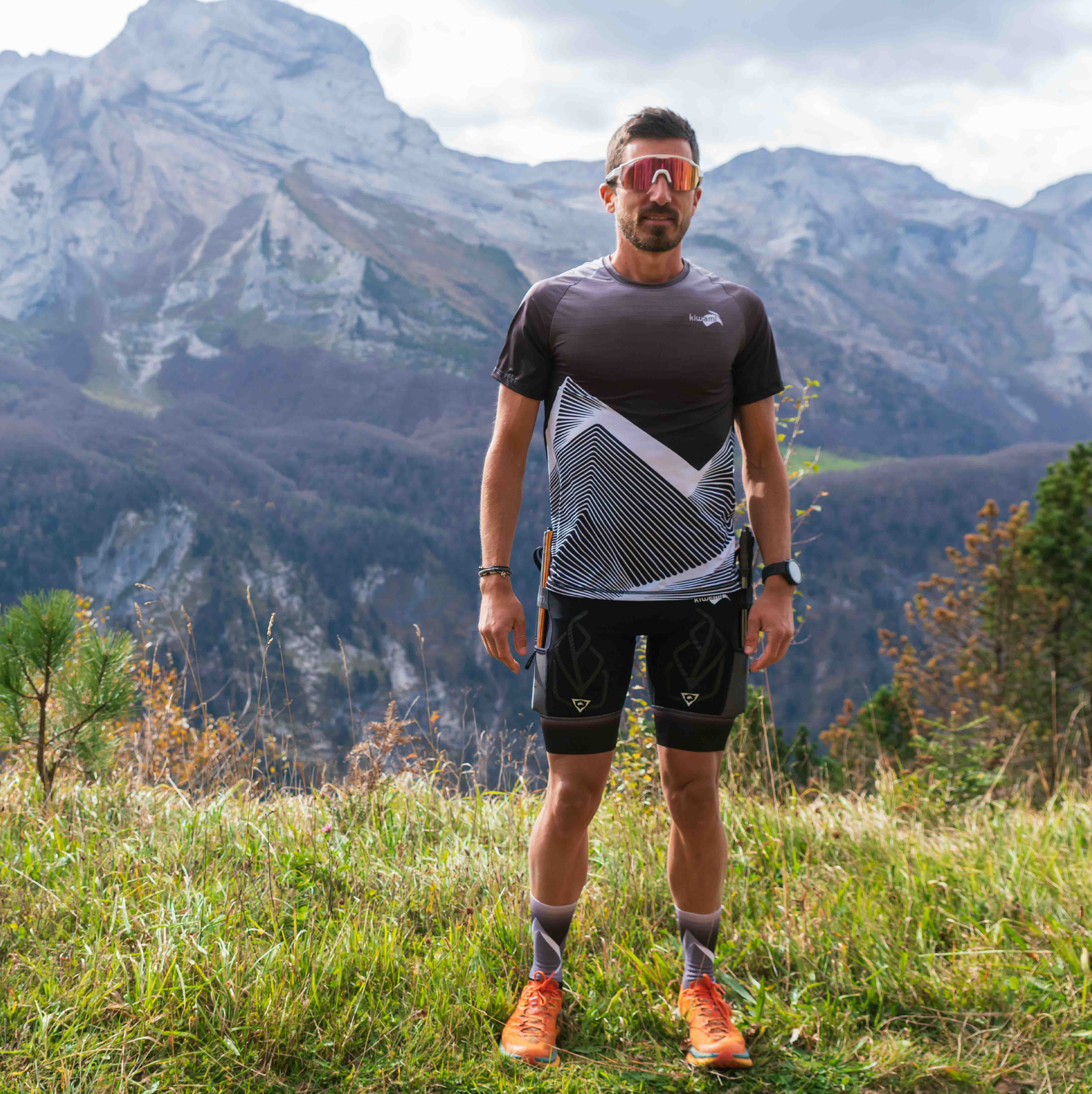 Men's running t-shirt Granite