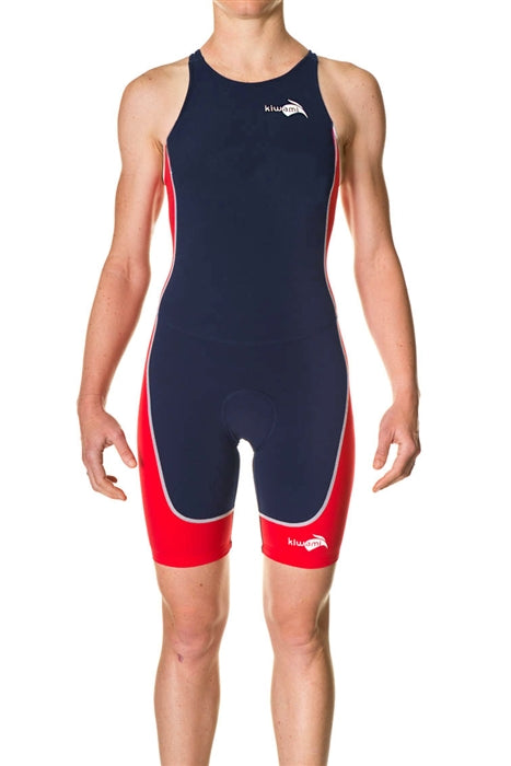 AMPHIBIAN PRIMA OPENBACK TRISUIT NAVY RED