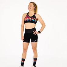 Load image into Gallery viewer, WOMEN'S SPORT BRA - FINISHER BLACK