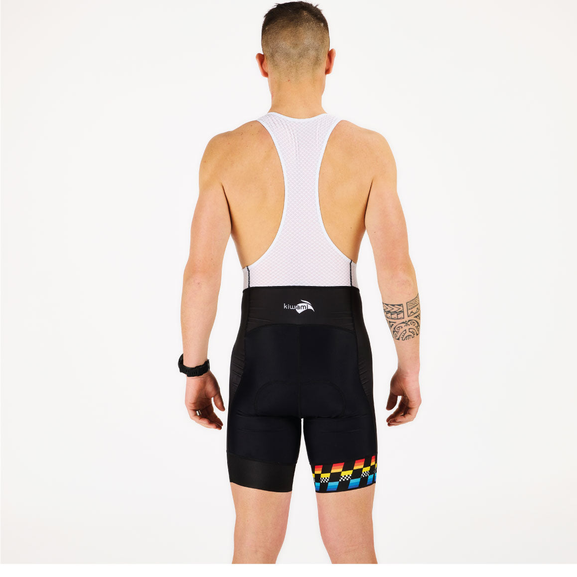 MEN'S AUBISQUE CYCLING BIB FINISHER BLACK