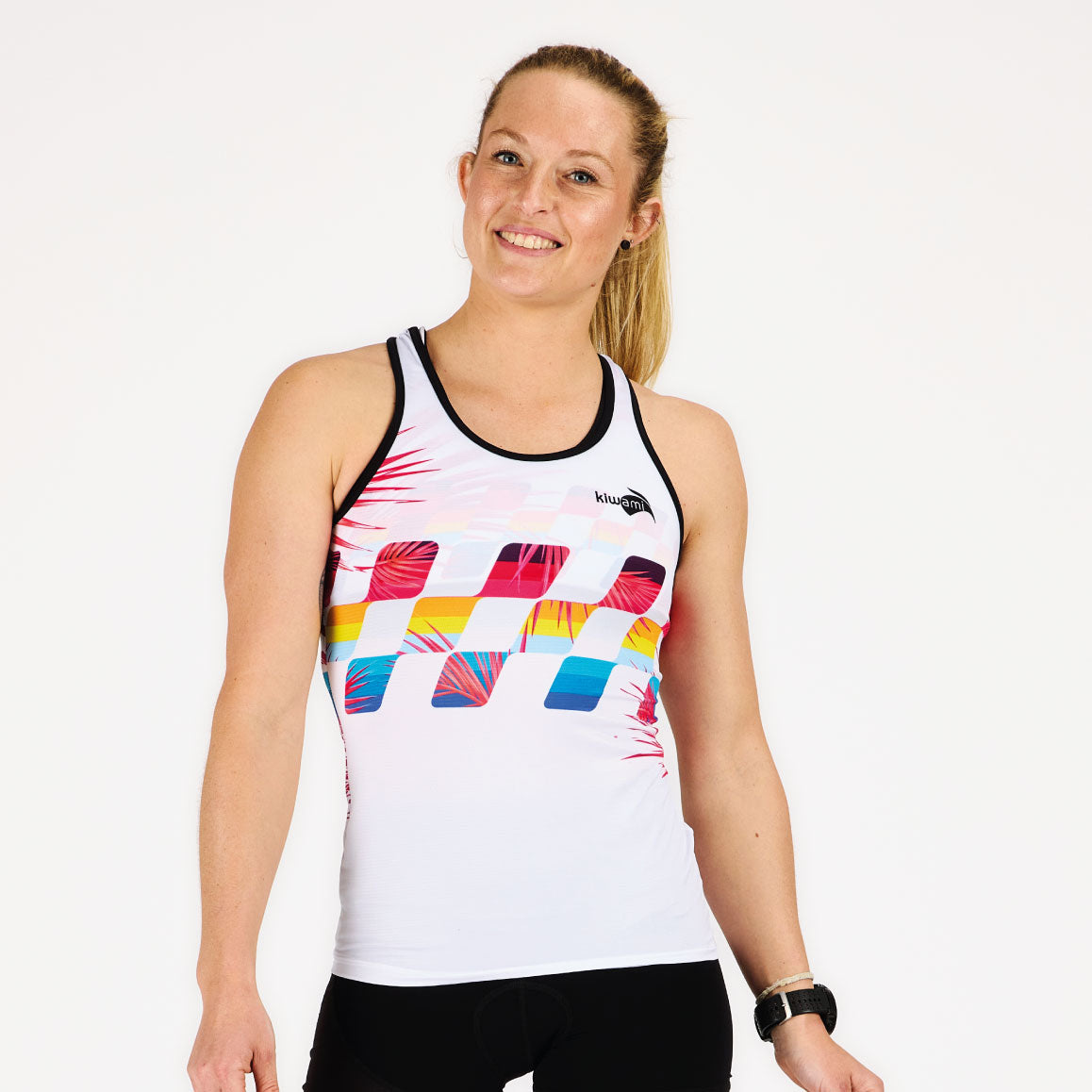 WOMEN'S RUNNING TANK FINISHER WHITE