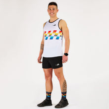 Load image into Gallery viewer, Men's Running Tanks Kiwami Sports for triathletes and runners. Running singlets allow you to run comfortably. Lighweight, breathable.
