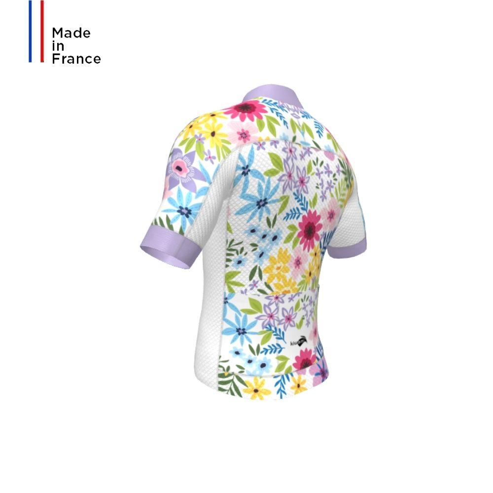 WOMEN'S MENTE CYCLING JERSEY WHITE FLOWERS