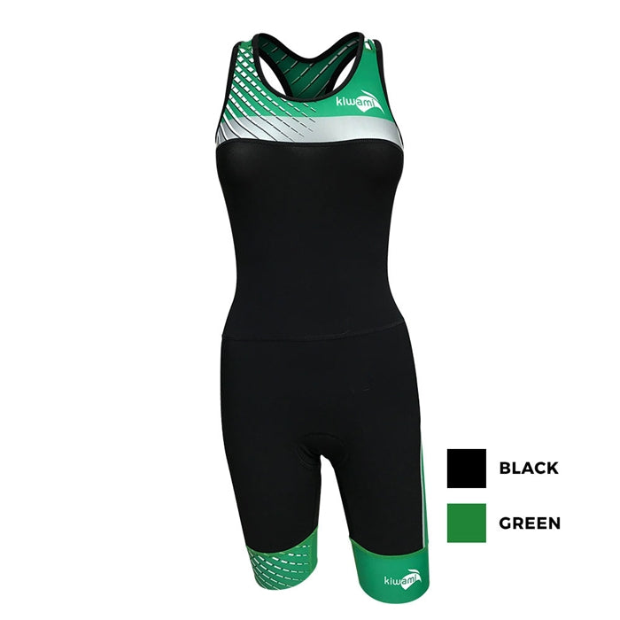 PRIMA 2 RACE OPENBACK TRISUIT BLACK GREEN