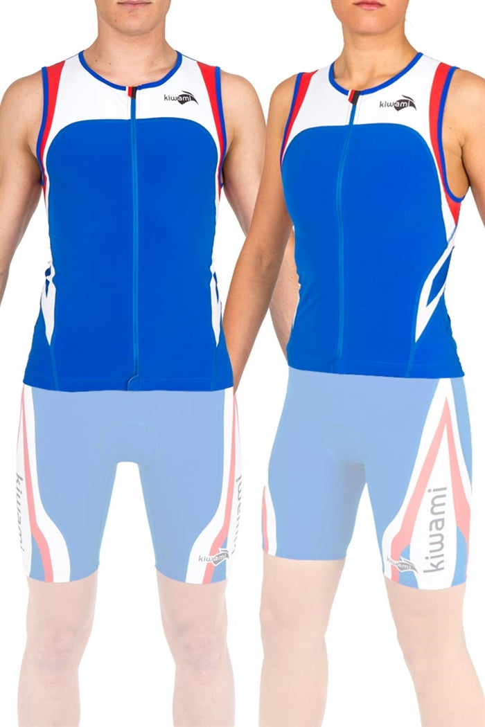 RIO TRI TOP ROYAL RED WHITE