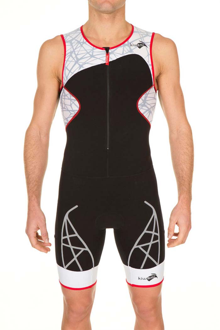 SPIDER LD1 TRISUIT- BLACK/RED/WHITE