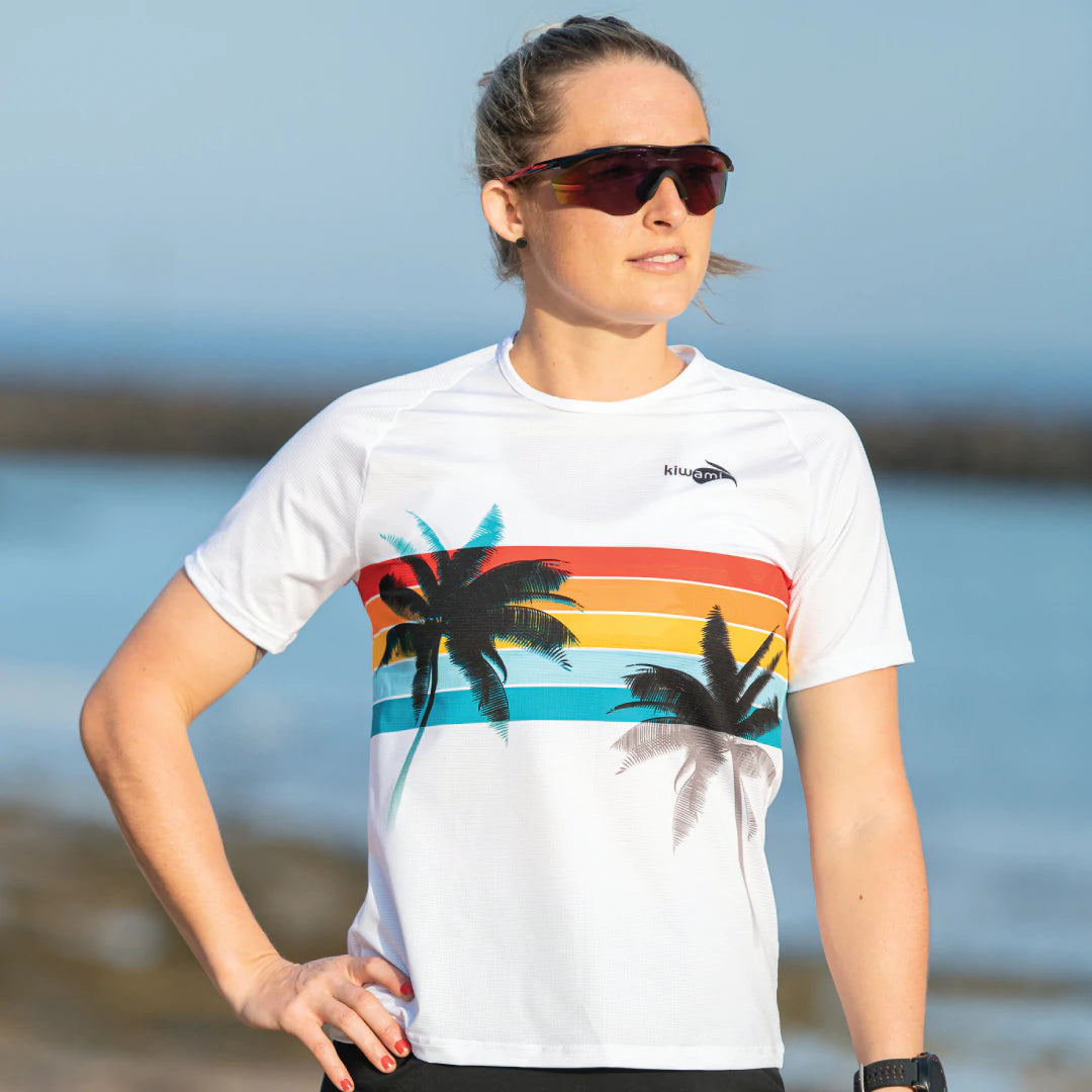 WOMEN'S RUNNING TEE-SHIRT MALIBU WHITE