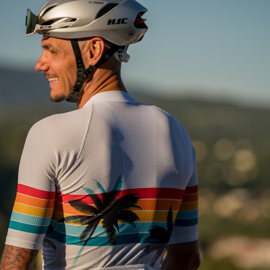 SPANDELLES CYCLING JERSEY MALIBU WHITE