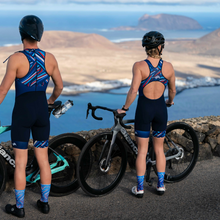 Load image into Gallery viewer, Women triathlon suit, openback kiwami sports Whether you are a beginner or an expert in short distances
