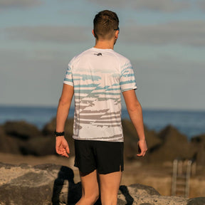 Men’s triathlon running t-shirt – lightweight, breathable, and moisture-wicking for triathletes - kiwami sports