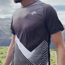 Load and play video in Gallery viewer, Men's running t-shirt Granite
