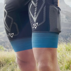 Kiwami Best Trail Running Short with compression pole carrying system