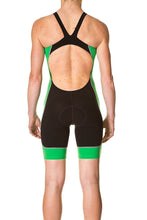 Load image into Gallery viewer, AMPHIBIAN PRIMA OPENBACK TRISUIT BLACK GREEN
