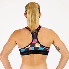 Load image into Gallery viewer, WOMEN'S SPORT BRA - FINISHER BLACK

