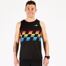 Load image into Gallery viewer,  Men's Running Tanks Kiwami Sports for triathletes and runners. Running singlets allow you to run comfortably. Lighweight, breathable.
