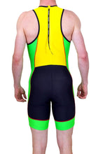 Load image into Gallery viewer, PRIMA RACE TRISUIT BLACK GREEN YELLOW
