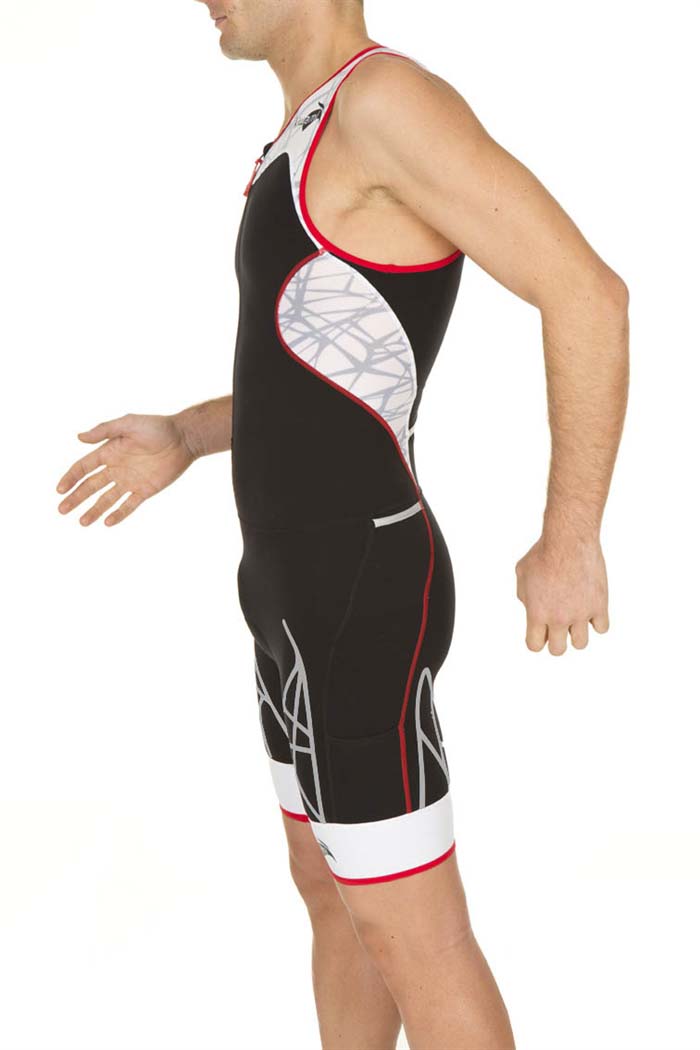 SPIDER LD1 TRISUIT- BLACK/RED/WHITE