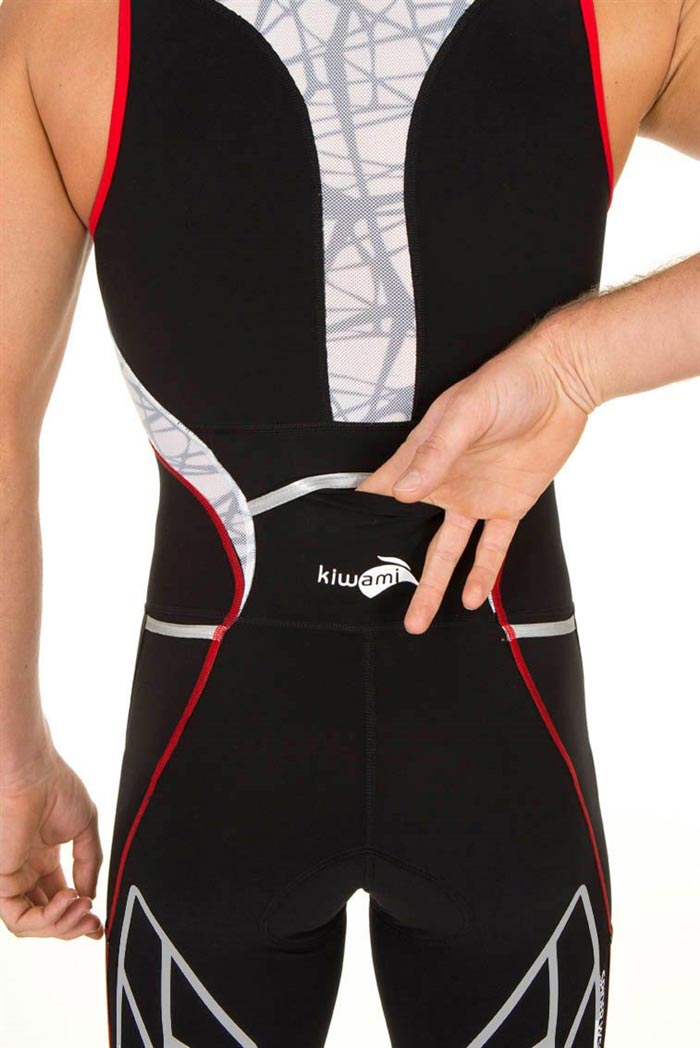 SPIDER LD1 TRISUIT- BLACK/RED/WHITE