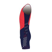 Load image into Gallery viewer, usa triathlon usatri triathlete trisuit color USA 2023 Kiwami Sports Front -- 
